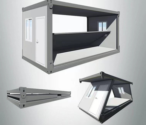 Casa Contenedor Prefabricada Portátil <span class=keywords><strong>de</strong></span> Diseño Mediterráneo Personalizable <span class=keywords><strong>de</strong></span> 20 pies con Función Plegable Extraíble para Dormitorio o Uso en Parques - Product Image 1
