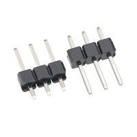 Conector de cabezal macho PZ2.54-1x3P de 3 posiciones, paso de 2.54mm, L11.5, fila única, recto, DIP, montaje a través de orificio, para PCB, 1000V G/F