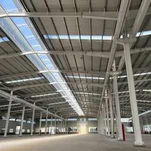 Große Spannweite Stahl konstruktion Lager/Metallbau Bau Giebel rahmen Vorgefertigtes Gebäude Stahl konstruktion kosten günstig w