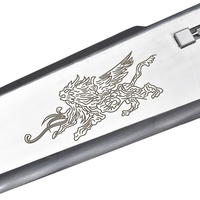 Réplique d'arme 129 cm Final Fantasy VIII FF8 Squall Leonhart : Gunblade Revolver Gun Sword Non-Fonctionnel Full Tang Lionheart