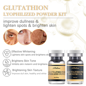 ZS mais recente glutationa liofilizada pó para a pele incandescência branqueamento melanina inibição manchas escuras remoção EGF glutationa soro