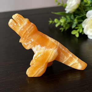 Figurine de dinosaure sculptée à la main en <span class=keywords><strong>pierre</strong></span> semi-précieuse naturelle de 10-12 cm, statue en cristal, <span class=keywords><strong>pierre</strong></span> de guérison, <span class=keywords><strong>sculpture</strong></span> animale pour la décoration - Product Image 3