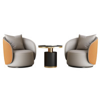 Fauteuil de bureau en cuir haut de gamme, canapé de réception professionnel, siège de détente pour hôtel, centre de beauté et clinique médicale