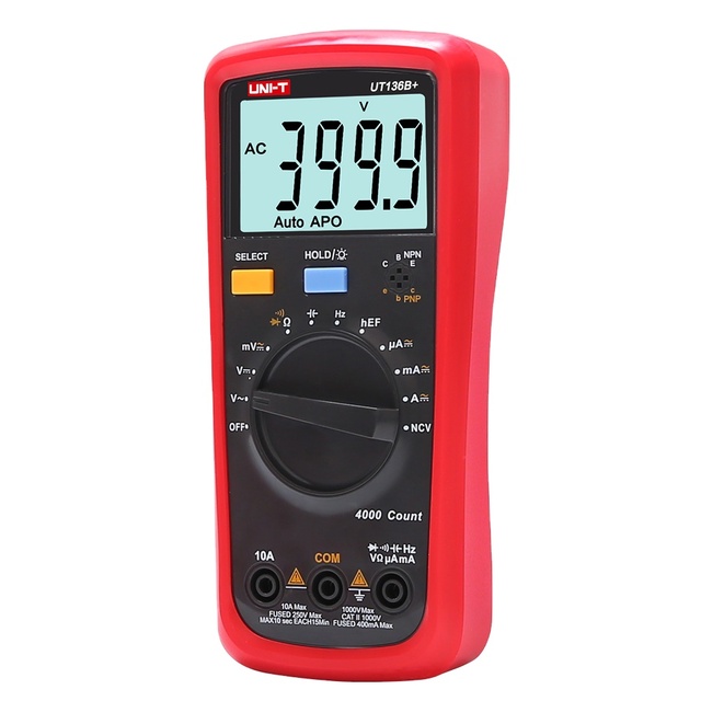 UNI-T UT136B+ Ac Dc Capacitance Resistance Multimeter Best Multimeter Digital Tester Professional Multimeter