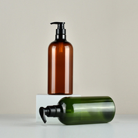 Nouveau Design 1000ml Transparent Thé Couleur Bouteille En Plastique 750ml Détergent À Lessive Bain Shampooing Bouteille PET Wash Care Lotion Bouteille