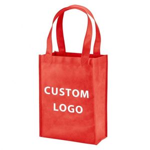 Bolsas de Compras de Tela Reciclable Impresas Personalizadas, Bolsa de Compras Ecológica, Bolsas de Compras No Tejidas con Logotipo - Product Image 1