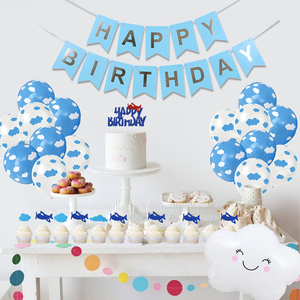 Kit de Decoración para Fiesta de Cumpleaños Infantil con Temática de Nubes Azules de Nicro, Decoración para Fiesta de Bienvenida de Bebé, Decoración para Pared del Hogar - Product Image 5