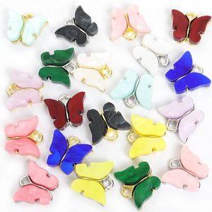 DZ019 dijes de mariposa colgantes de mariposa acrílicos Kit de dijes de mariposa coloridos para fabricación de joyas y pendientes y pulseras - Product Image 3