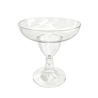 Coupe à dessert en PS de qualité alimentaire avec pied, 150 ml, pour mousse, crème glacée, sundae, parfait, verre transparent pour fêtes, buffets et traiteurs