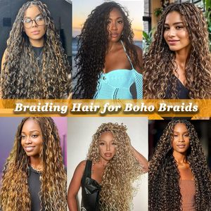 DOMINICAN DEEP BULK, <span class=keywords><strong>tresses</strong></span> faites à la main en fibre haute température, <span class=keywords><strong>tresses</strong></span> privées, crochet, <span class=keywords><strong>tresses</strong></span> passion twist, styles d'expression, <span class=keywords><strong>tresses</strong></span> douces - Product Image 4