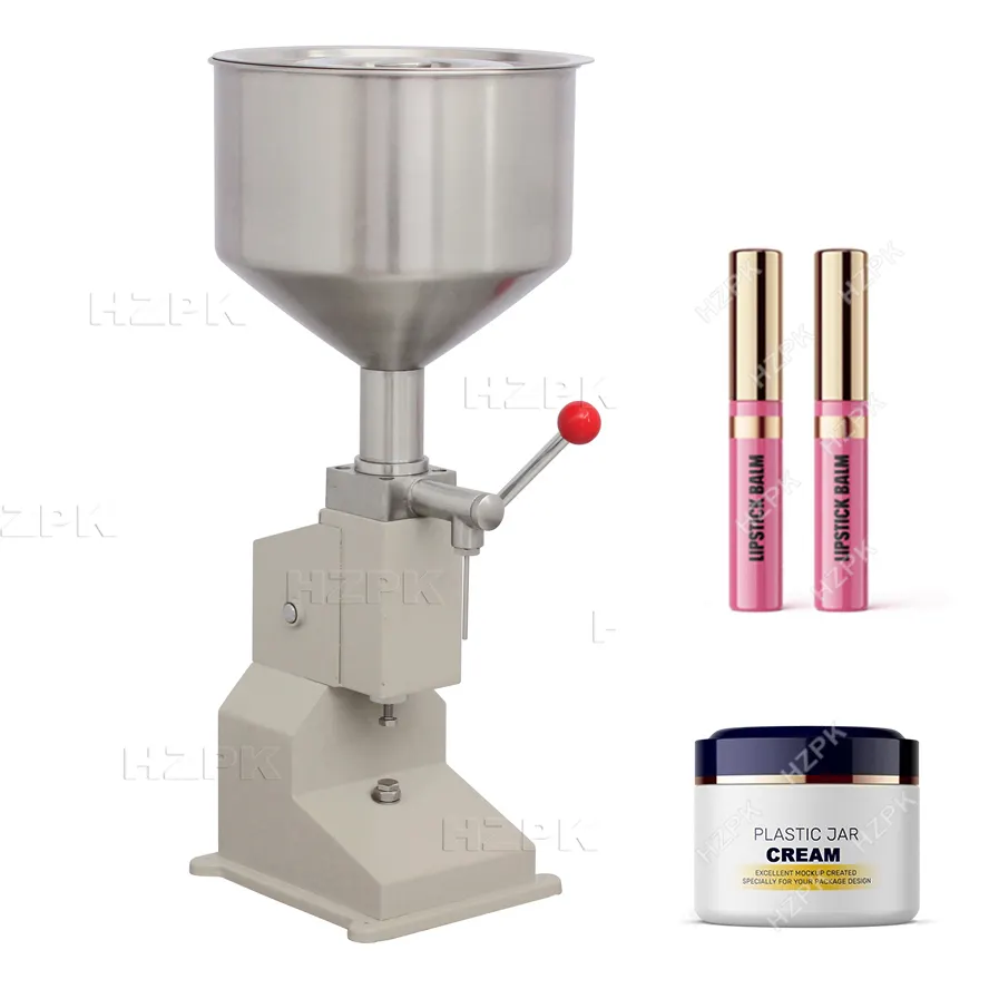 HZPK A03 Manual 10ml Plastic Bottle Small Paste Cosmetic Cream / Oil Filling Machine/manual Liquid