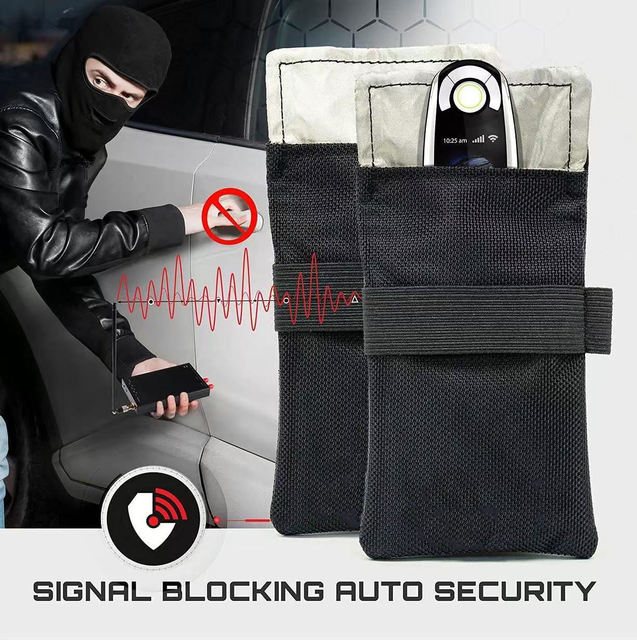 Custom Durable Keys Vehicle Security Anti-Hacking Block Signal Faraday Bag Keyfobs