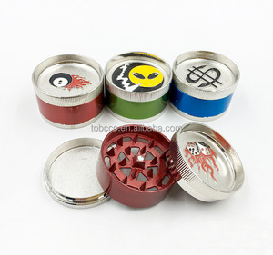 Molinillo de Hierbas y Especias de Aleación de Zinc de 51 mm, Triturador de Metal de 3 Piezas, Molinillo Manual para <span class=keywords><strong>Tabaco</strong></span> y Especias - Product Image 1