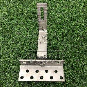 Support de fixation solaire YZ en aluminium anodisé argent naturel à 90 degrés pour système de montage de panneaux solaires sur toit en tuiles - Product Image 3