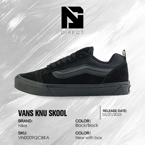 Chaussures de skate en toile Vans Knu-Skool 'Triple Black' pour toutes les saisons, style décontracté - Product Image 6