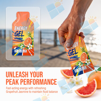 Gel Énergétique Marque Blanche Pamplemousse Jasmin Électrolytes Endurance Nutrition Sportive Sachet Fabricant OEM ODM