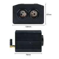 16W RGB + CCT 12V voiture Multi Color Twinkle Motor Fiber Optic Star Light Kit RF Remote avec PMMA 300pcs * 2m * 0.75mm Fiber Optic Cable