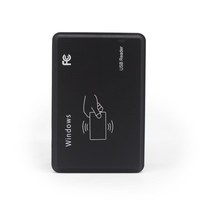 Lecteur de cartes portable 13,56 MHz en ABS pour 1444A B 15693 avec interface USB, distance de lecture de 3 à 5 cm