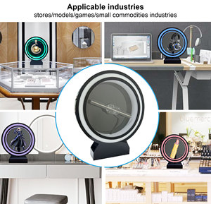 New Arrival Hologram Fan <span class=keywords><strong>3D</strong></span> Fan chiếu với Vòng Bìa RGB thanh ánh sáng xách tay <span class=keywords><strong>LED</strong></span> <span class=keywords><strong>3D</strong></span> Hologram hiển thị Holographic Fan - Product Image 6