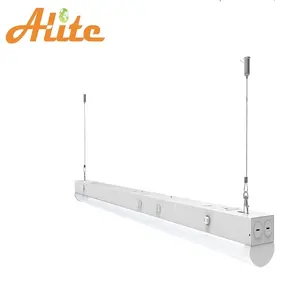 130Lm/w CCT 2ft 4ft 8ft led lamellenträger linearer streifenleuchte-befestigung für büro schule lager laden led-beleuchtung ETL DLC-zertifikat