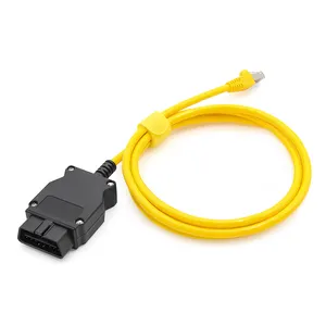Square Head ENET OBD Interface Cable for BMW F Series Coding OBD2 Scanner Support Hidden Functions
