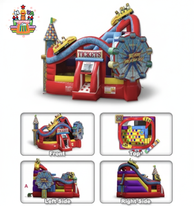 Castillo Inflable Comercial Nova NVWS-188, <span class=keywords><strong>Casa</strong></span> de Brinco de PVC, Estructura de Juego para Niños, Diversión Recreativa para Fiestas y Ferias al Aire Libre - Product Image 4