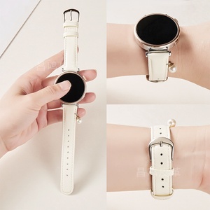 Bracelet de montre Lionorm Fashion en cuir pleine fleur verni avec perles pour femmes, 18 mm, à dégagement rapide, bracelet de remplacement pour montre connectée - Product Image 2