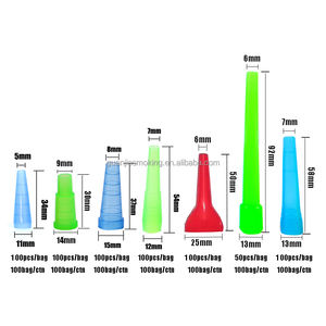 일회용 후카 마우스팁 플라스틱 막대 다양한 색상 마우스팁 담배 홀더 - Product Image 2