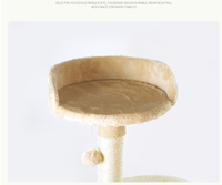 Vente chaude quatre étages luxe arbre à chat haute qualité bois et sisal jouet Configuration accessoires pour animaux de compagnie accessoire pour animaux de compagnie