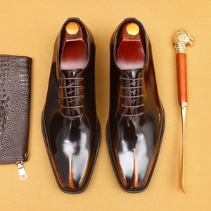 Chaussures habillées en cuir verni de style britannique pour hommes, style formel et professionnel, doublure en cuir de vachette véritable, Oxford monobloc - Product Image 3