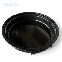 Bac à Graisse MC26A00600H Émaillé Rond 220mm 42mm 56mm 19mm Noir Pièce de Rechange pour Appareil de Cuisine
