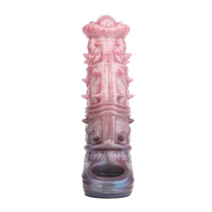 Monster Silicone Realistic Penis Sleeve Wholesale with Penis Ring Cock Sleeve Extension Reusable Condom Sex <b>Toys</b> <b>for</b> <b>Men</b> - Product Image 2
