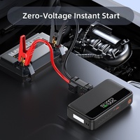 Compresseur d'air monocylindre tout-en-un 10000mAh 65W 12V pour voiture et camion, démarreur de secours, batterie externe, gonfleur de pneus, fonction d'éclairage