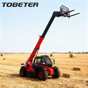 Tobeter 텔레스코픽 휠 로더 3 톤 텔레핸들러 게 조향 가금류 농장을위한 민첩 - Product Image 2