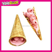 Cornets de crème glacée, biscuits croustillants fourrés au chocolat, mini-pains fourrés à la fraise, bonbons fantaisie en vrac, OEM pour distributeurs YOLODUCK