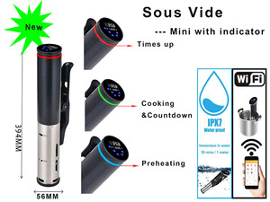 Cuisinière sous vide professionnelle, circulateur à immersion, cuiseur lent avec affichage numérique pour une cuisson précise et des résultats optimaux - Product Image 3