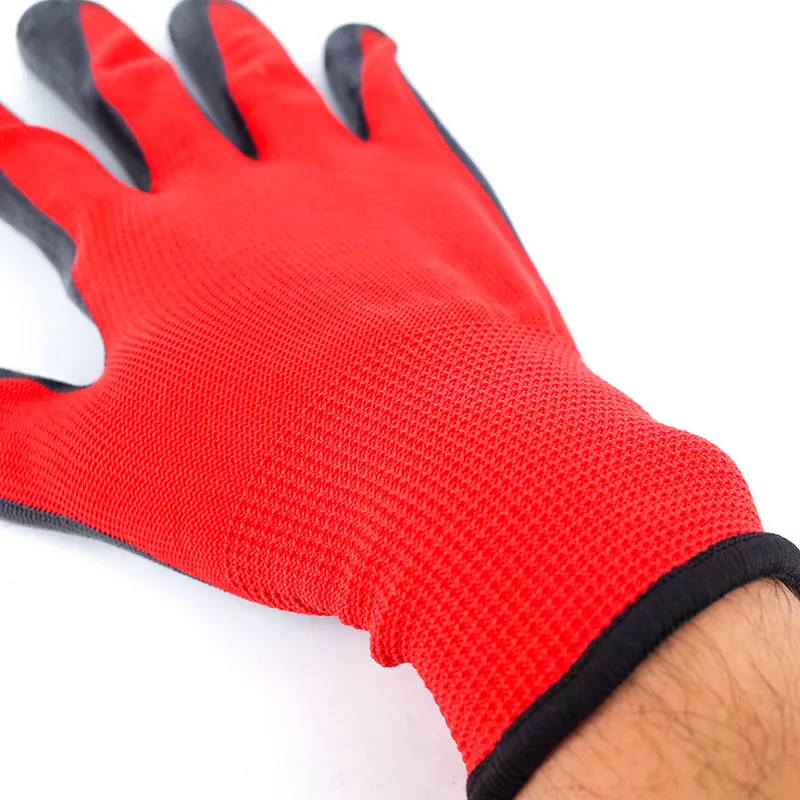 Vendita calda Eco Friendly immerso guanto di sicurezza del lavoro guanti di Nitrile per il lavoro industriale