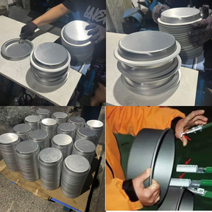 Piastra da forno per <span class=keywords><strong>Pizza</strong></span> piatta da 12 pollici da 6 pollici <span class=keywords><strong>in</strong></span> alluminio anodizzato eco-friendly piatti Premium - Product Image 6