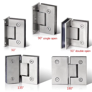 Bisagra de puerta de ducha Espejo Crl para junta de gafas Espaciadores de goma Cabina Piezas de pivote de aluminio Bisagra de puerta de ducha de acero resistente - Product Image 4