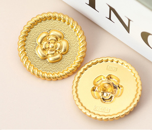 Yiwu wintop Chất lượng cao Fancy Phong cách tay may vòng chân Rose Gold kim loại nút áo phù hợp với nút dành cho phụ nữ - Product Image 4