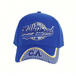 Casquette de baseball unisexe 6 panneaux 100 % polyester pour sports de plein air et course à pied, avec broderie 3D, tissu en maille et boucle métallique – Vente en gros - Product Image 3