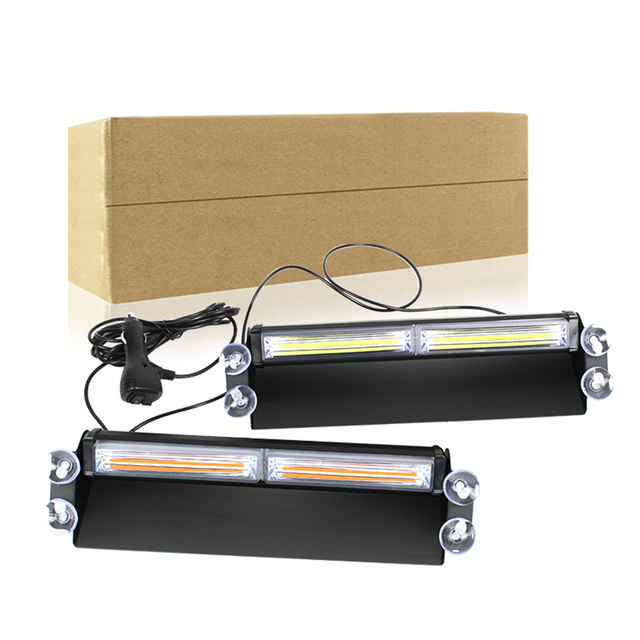 35CM COB LED Car Interior Led Dash Strobe Light 13.7" Car Interior Decorative Strobe Light Emergency 16W Led Dash Strobe Light