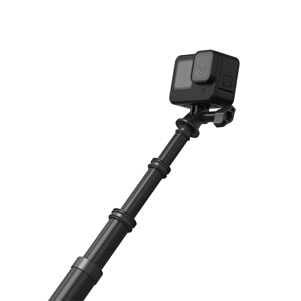 Telesin 3.0M/118.11" 3M Super Long Carbon Fiber Selfie Monopod For Insta360/Go Pros Cameras -- Action Sports Camera Accessories