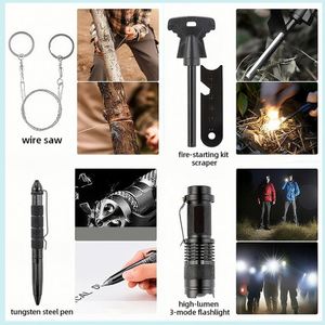 Kit de survie tactique à bas prix Yiwu Baiyuheng, gadgets de survie d'urgence pour l'île, sac tactique pour la survie en milieu sauvage, équipement de survie pour l'aventure - Product Image 4