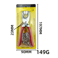 Pince perforatrice, pince à œillets, pince à rivets 6 pouces, poignée en PVC, acier au carbone, personnalisation OEM prise en charge, outil manuel