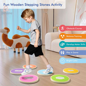 Enfant <span class=keywords><strong>Montessori</strong></span> jouet éducatif en bois poutre d'équilibre planche d'équilibre en bois jouet enfant en bas âge <span class=keywords><strong>parcours</strong></span> d'obstacles jouet d'extérieur - Product Image 5