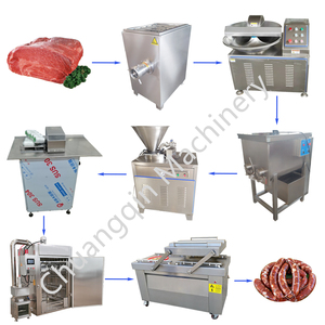 Sausage Production Line Making Machine <strong>Fresh</strong> Meat Slicing Machine Price Embutidora <strong>Chorizo</strong> Industrial - Product Image 6