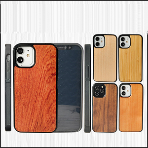 Vente chaude nouveau Design palissandre noyer PC étui de téléphone portable antidérapant antichoc couverture de téléphone portable pour <span class=keywords><strong>IPhone</strong></span> - Product Image 3