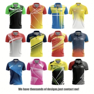 Chemises de golf pour hommes et femmes, chemises pour le tennis de table, t-shirts en polyester de haute qualité, fabricant de maillots personnalisés brodés, polo de sport - Product Image 4
