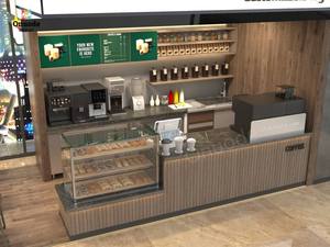 Mostrador de Café de Diseño Personalizado, Quiosco para Cafetería, Barra para Cafeterías - Product Image 4